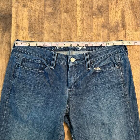 American Eagle Outfitters Women's True Boot Low Rise Denim Jean Blue Size 8 - Picture 3 of 9